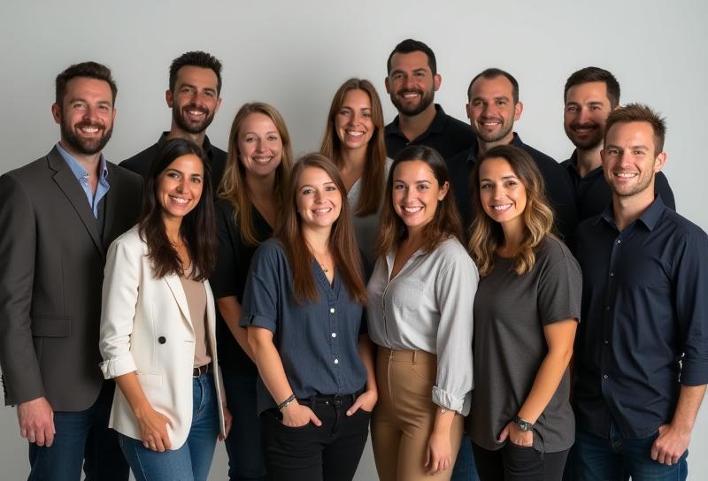 Photo of the Studio Imagem Perfeita team smiling