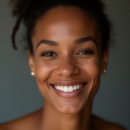 Close-up portrait of a smiling person